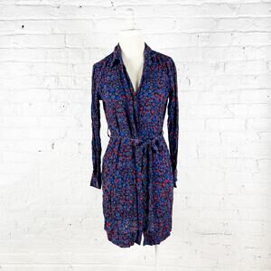 Free Assembly button front floral dress long sleeve Size Medium